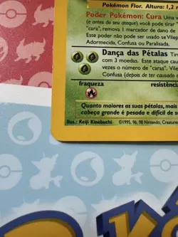 Vileplume 15/64 Jungle Holo Rare Pokemon Card! Portuguese MP/LP - Image 5
