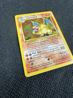 Pokemon TCG Charizard Base Set Holo Rare Card In Protective Holder - 4/102 120HP - Image 3
