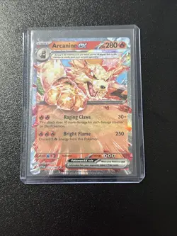Arcanine EX 032/198 NM Scarlet Violet Base DOUBLE RARE Holo Pokemon TCG Card - Image 1