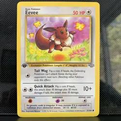 Pokemon TCG Eevee Jungle 1st Edition Common Card 51/64 Kagemaru Himeno LP - Image 1