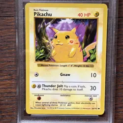 Pokemon 1999 Shadowless Red Cheeks Pikachu TCG Card 58/102 Good Condition - Image 2