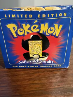 23K Gold Plated CHARIZARD Trading Card 1999 Burger King Pokemon Ball - Image 2