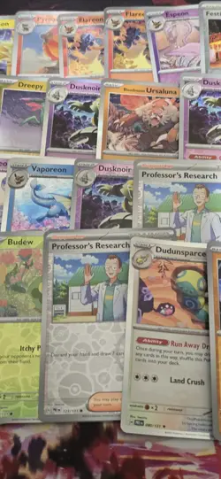 Pokemon TCG Prismatic Evolutions Bulk x254 Cards Bundle - 199 Non Holo - 55 Holo - Image 5