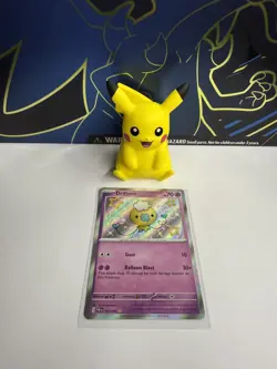 Drifloon 155/091 - Shiny Holo Rare - Paldean Fates Pokemon Card MINT - Image 1