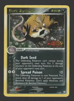 Dark Raticate Reverse Holo EX Team Rocket Returns 17/109 ENG - Pokemon Card - Image 1