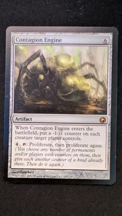 Contagion Engine #145 Scars of Mirrodin Magic: The Gathering Lightly Played - Image 1