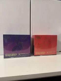 Pokemon Scarlet And Violet Base Set Pokemon Center Exclusive ETB Set + ObF PCETB - Image 1