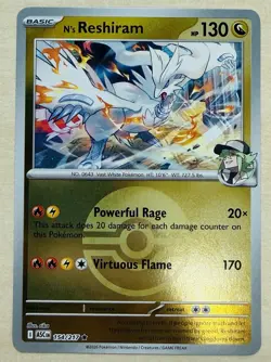 Pokemon TCG Ascended Heroes N's Reshiram 154/217 - (Reverse Holo Poke Ball) NM - Image 1