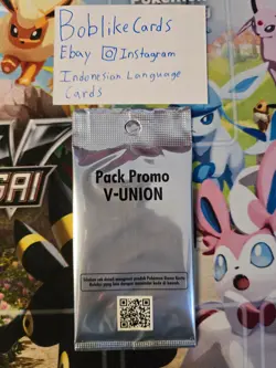 Pokemon TCG Indonesia V-Union promo pack sealed Mewtwo Greninja Zacian - Image 1