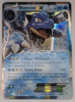 Blastoise EX 17/83 Pokemon TCG XY Generations Ultra Rare NM Printline - Image 1