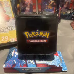 Pokemon TCG Stack'em High Tin of 3 Booster Packs Factory Sealed New - Image 2