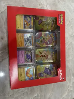 Pokemon TCG Scarlet and Violet 151 Mini Tins 4 Pack Factory Sealed SamsClubpromo - Image 1