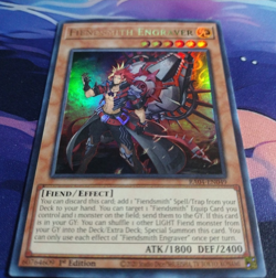 Yugioh! TCG - Fiendsmith Engraver Ultra Rare RA04-EN049 Light Play - Image 3