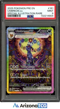 Pokemon 2025 Umbreon ex 161/131 SIR Prismatic Evolutions PSA 9 - Image 1