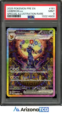 Pokemon 2025 Umbreon ex 161/131 SIR Prismatic Evolutions PSA 9 - Image 1