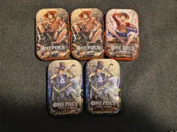 One Piece Mini Tin Vol 2 ( LOT OF 5) | OP-13 | Factory Sealed | Bandai | - Image 1