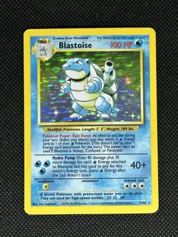 1999 Pokemon TCG Blastoise Holo Rare Base Set #2/102 Unlimited - Image 1
