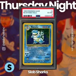 1999 POKEMON UNLIMITED #2/102 BLASTOISE RARE HOLO PSA 6 - Image 1