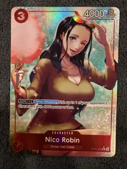 Nico Robin (Parallel) ST21-010 OP One Piece Holo Foil Alt Art NM - Image 1