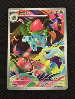 Ivysaur 134/132 Illustration Rare Mega Evolution Holo Pokemon Card NM - Image 1