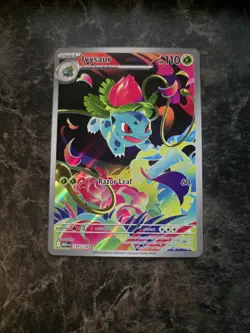 Pokemon TCG Ivysaur 134/132 MEG - Mega Evolution Illustration Rare Holo NM Card - Image 1