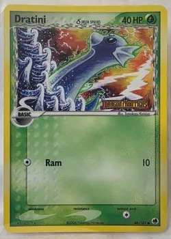 2006 Pokemon EX Dragon Frontiers Dratini-Reverse Foil #46/101 - Image 1