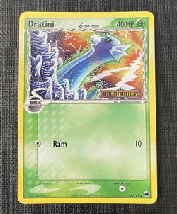 Dratini EX Dragon Frontiers Pokemon Reverse Holo Foil Stamped 2006 #46/101 - Image 1