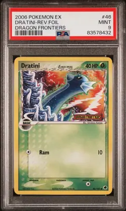Pokemon Dratini EX Dragon Frontiers Reverse Holo #46 PSA 9 Mint POP 87 - Image 1