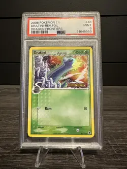 2006 Pokemon Ex Dratini Rev. Foil Dragon Frontiers PSA 9 - Image 1