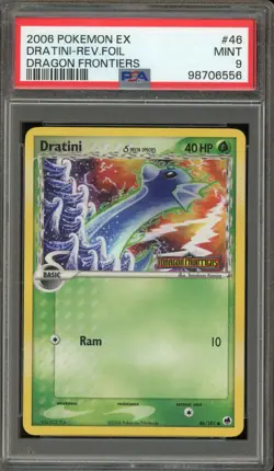 Pokemon Dratini EX Dragon Frontiers Reverse Holo #46 PSA 9 Mint - Image 1
