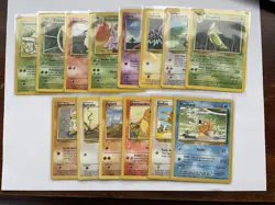 Vintage Pokemon Lot - Base Set Unlimited- 14 Cards - Image 2