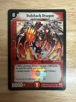 Duel Masters TCG 2004 Bolshack Dragon Card 69/110 Very Rare LP - Image 1
