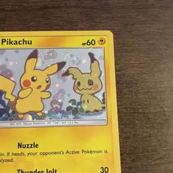Pokemon Pikachu TCG Sun Moon Black Star Promo Holo Card SM162 - Image 3