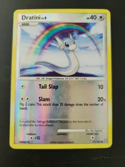 Pokemon Card 2008 Legends Awakened - Dratini 91/146 Reverse Holo - Image 1