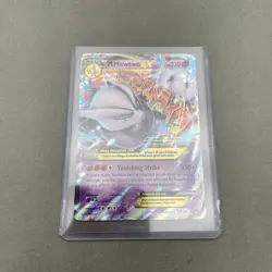 Pokemon M Mega Mewtwo EX Ultra Rare Holo TCG Card 64/162 XY Breakthrough - Image 1