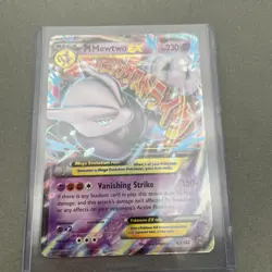 Pokemon M Mega Mewtwo EX Ultra Rare Holo TCG Card 64/162 XY Breakthrough - Image 3