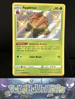 Pokemon Card Appletun SV014/SV122 Shining Fates Baby Shiny Holo Rare NM - Image 1