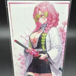 Mitsuri Kanroji Anime Waifu Card Doujin ACG Goddess Holo - Image 1