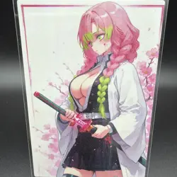 Mitsuri Kanroji Anime Waifu Card Doujin ACG Goddess Holo - Image 2