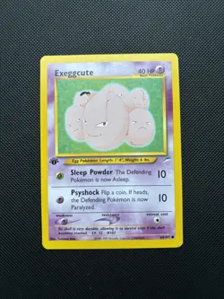 Pokemon Card Neo Destiny 1st Edition Exeggcute 64/105 WOTC Near Mint! - Image 1