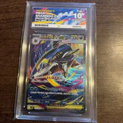 ACE 10 Pokemon Card Mega Sharpedo ex SAR 113/080 M2 Inferno X Japanese MEGA - Image 3