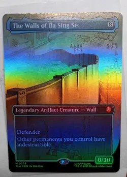 MTG MAGIC THE GATHERING Avatar THE WALLS OF BA SING SE FOIL BORDERLESS 0329 - Image 1