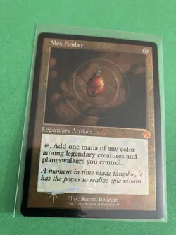MTG Foil Mox Amber NM Unplayed The Brothers' War: Retro Frame - Image 1