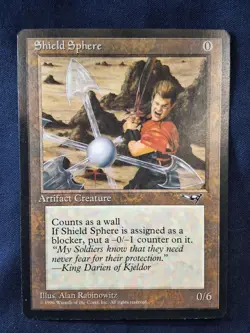 MTG Magic the Gathering Shield Sphere (129/199) Alliances LP - Image 1