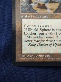 MTG Magic the Gathering Shield Sphere (129/199) Alliances LP - Image 5