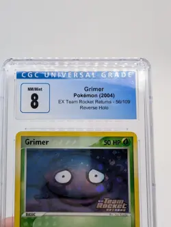 Pokemon EX Team Rocket Returns Reverse Holo Grimer 56/109 CGC 8 NM/Mint - Image 5