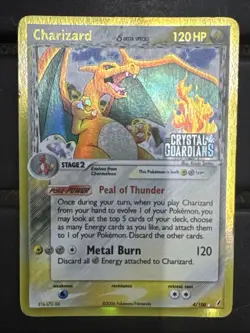 Pokemon TCG EX Crystal Guardians Charizard 4/100 Reverse Holo Rare - Image 1