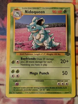 Nidoqueen 23/64 Jungle LP rare Pokemon - Image 1