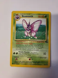 1999 Pokemon Jungle Venomoth Unlimited #29/64 Non-Holo Rare NM/LP VTG - Image 1