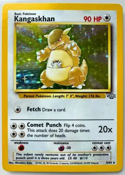 Kangaskhan 5/64 Jungle Set Holo Rare Pokemon WOTC LP/Played - Image 1